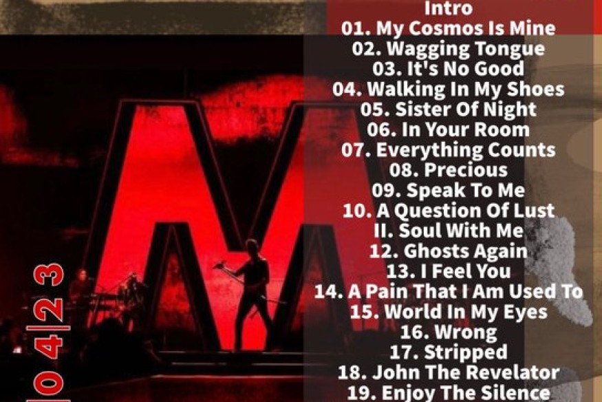 Depeche Mode : set list de la tournée 2023